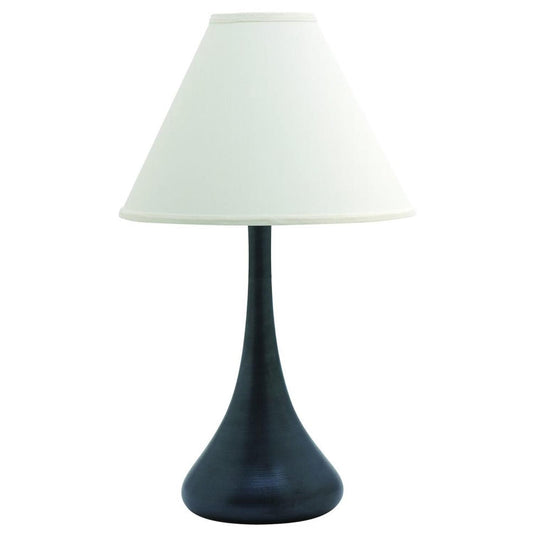 Scatchard Stoneware Table Lamp - GS801-BM - Black Matte by House of Troy