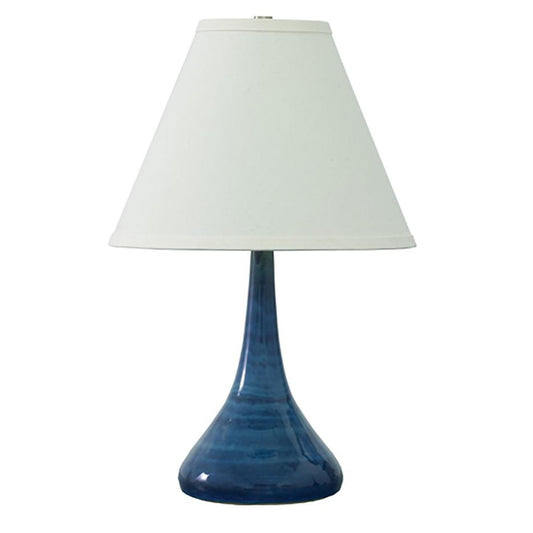 Scatchard Stoneware Table Lamp - GS802-BG - Blue Gloss by House of Troy