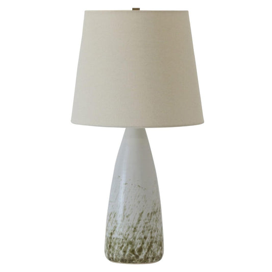 Scatchard Stoneware Table Lamp - GS850-DWG - Decorated White by House of Troy