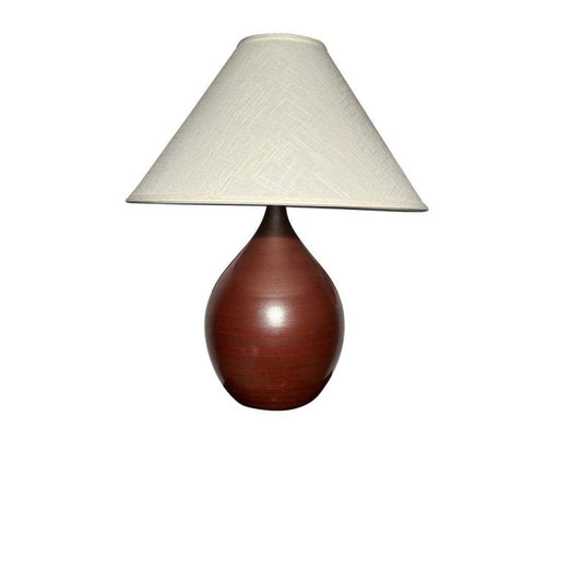 Scatchard Stoneware Table Lamp - GS900-IR - Iron Red by House of Troy