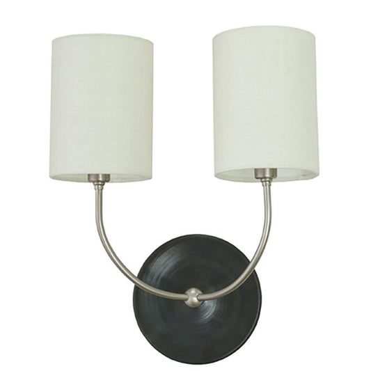Scatchard Stoneware Wall Swing - GS775-2-SNBM - Black Matte and Satin Nickel by House of Troy