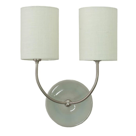 Scatchard Stoneware Wall Swing - GS775-2-SNGG - Gray Gloss and Satin Nickel by House of Troy