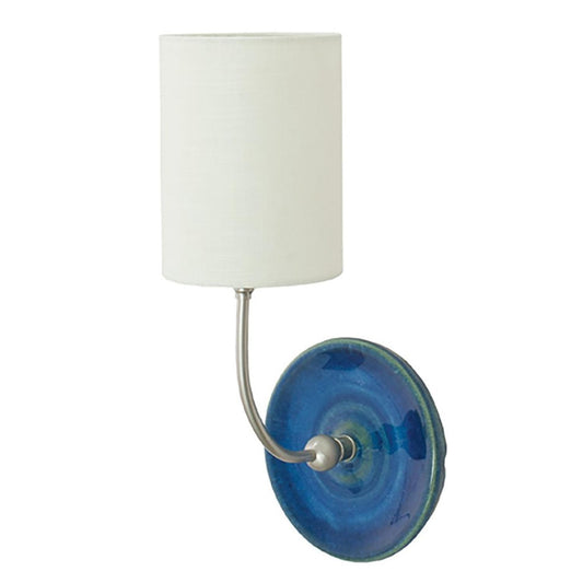 Scatchard Stoneware Wall Swing - GS775-SNBG - Blue Gloss and Satin Nickel by House of Troy