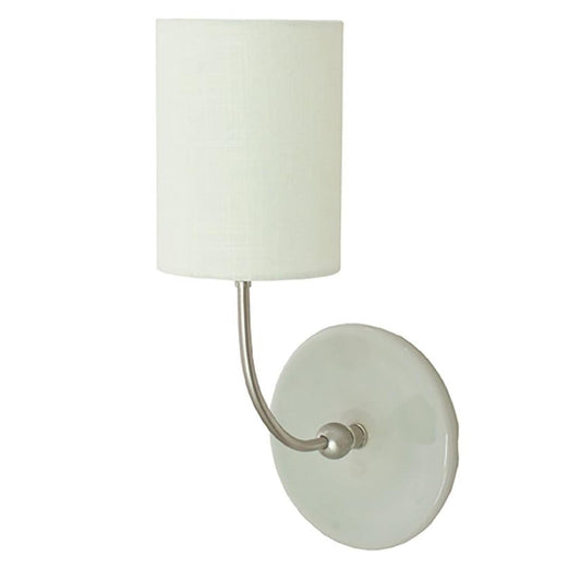 Scatchard Stoneware Wall Swing - GS775-SNGG - Gray Gloss and Satin Nickel by House of Troy