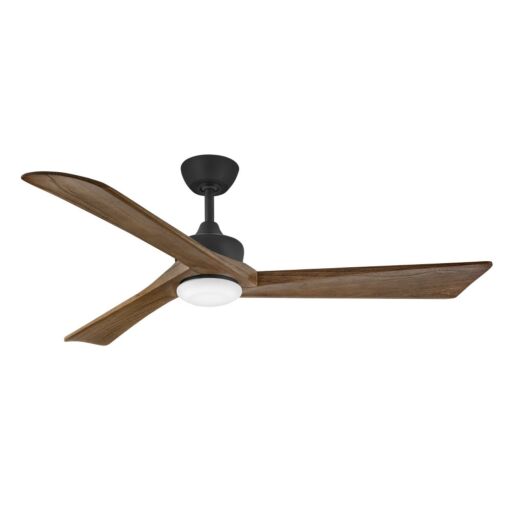 Sculpt 60" LED Smart Fan - Matte Black - Walnut Blades by Hinkley Lighting