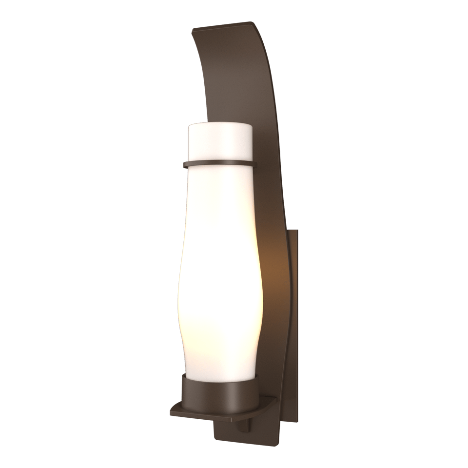Sea Coast Large Outdoor Sconce - Coastal Bronze - Opal Glass by Hubbardton Forge