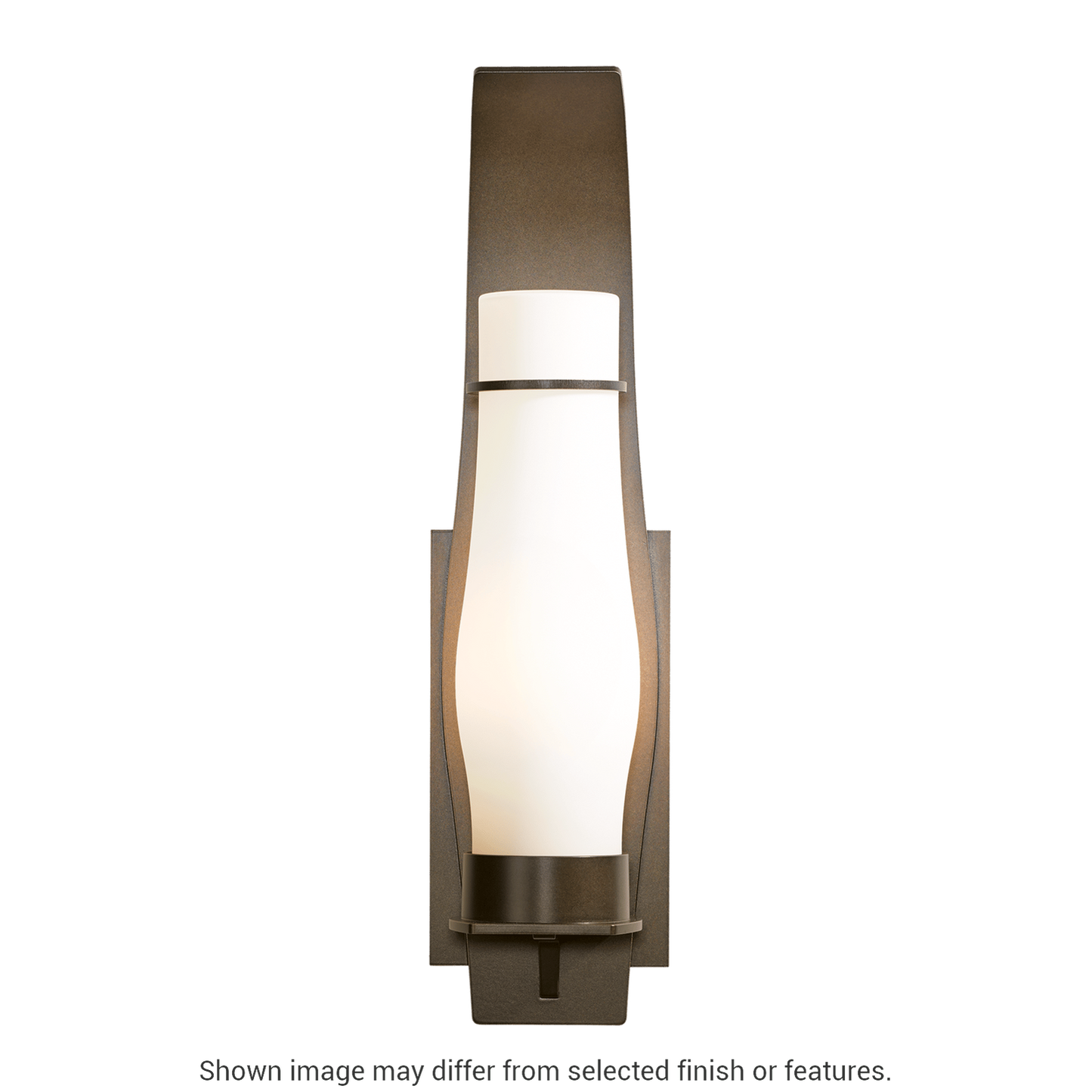 Sea Coast Large Outdoor Sconce - White - Clear Seeded Glass by Hubbardton Forge