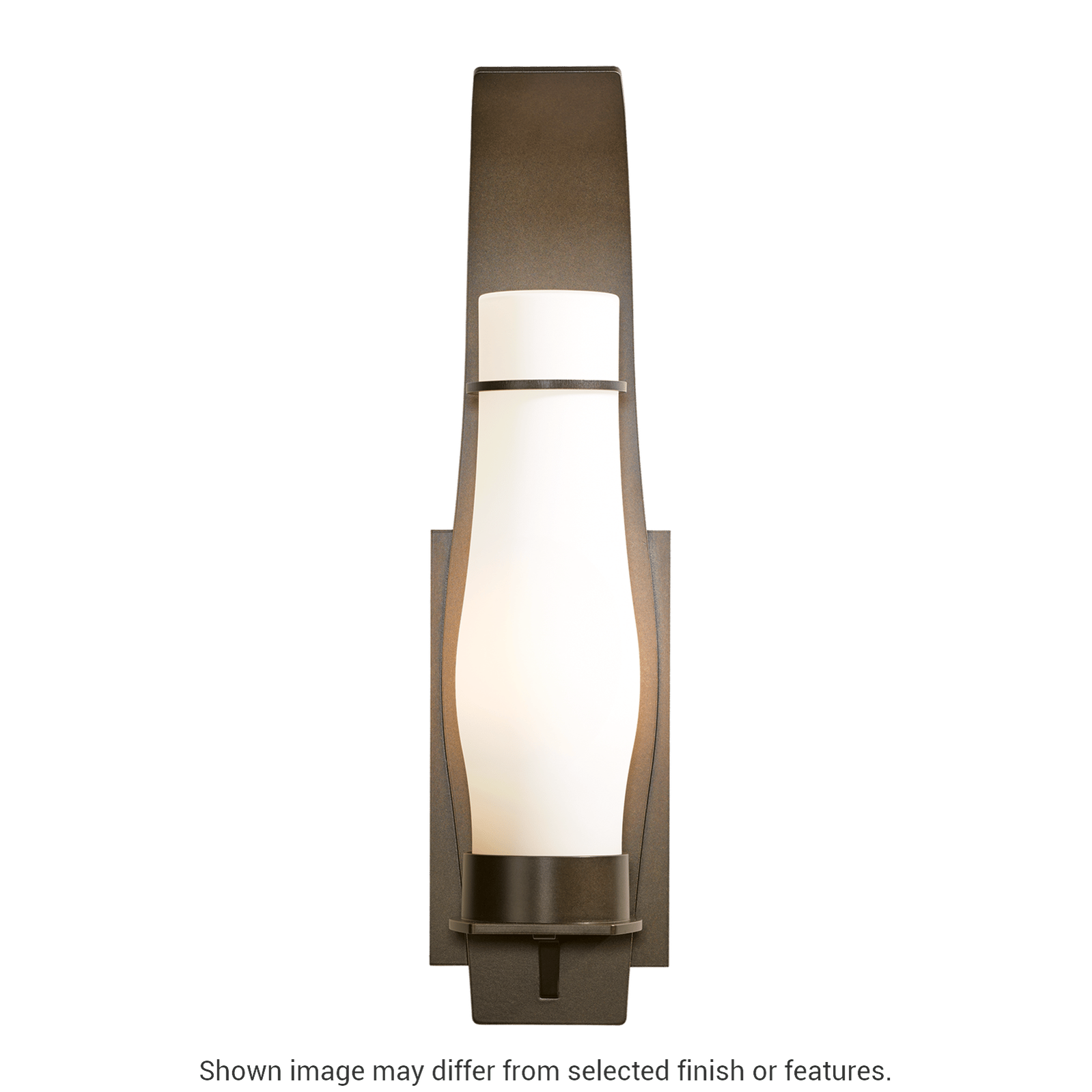 Sea Coast Large Outdoor Sconce - White - Clear Seeded Glass by Hubbardton Forge