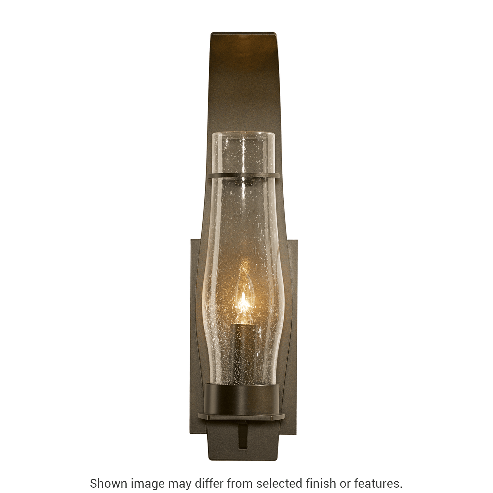 Sea Coast Large Outdoor Sconce - White - Clear Seeded Glass by Hubbardton Forge
