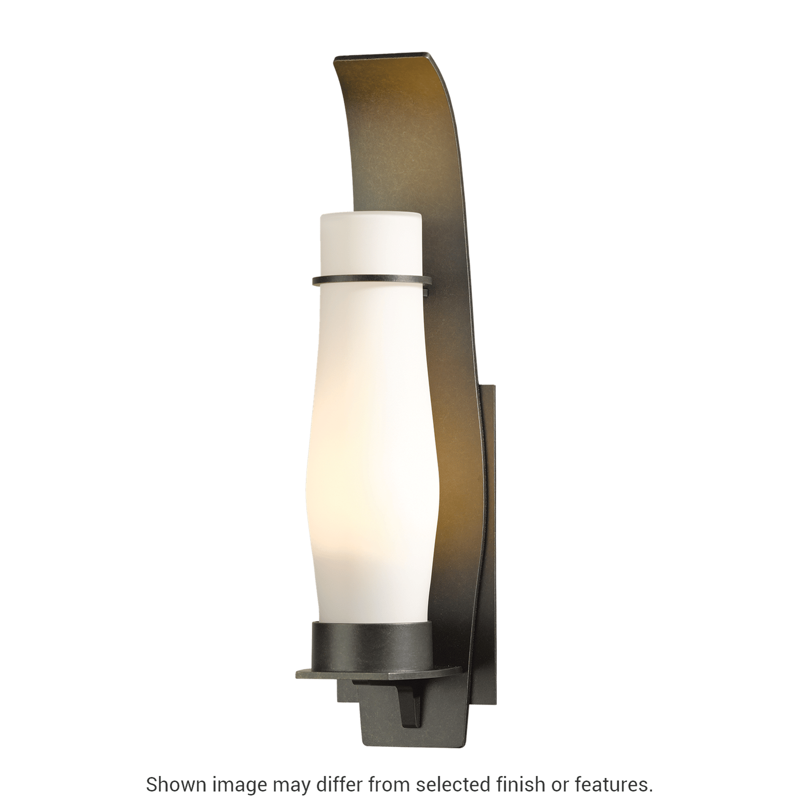 Sea Coast Outdoor Sconce - White - Clear Seeded Glass by Hubbardton Forge