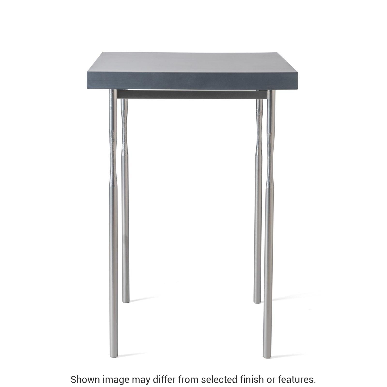 Senza Wood Top Side Table - White - Maple Natural Wood Top Accent by Hubbardton Forge