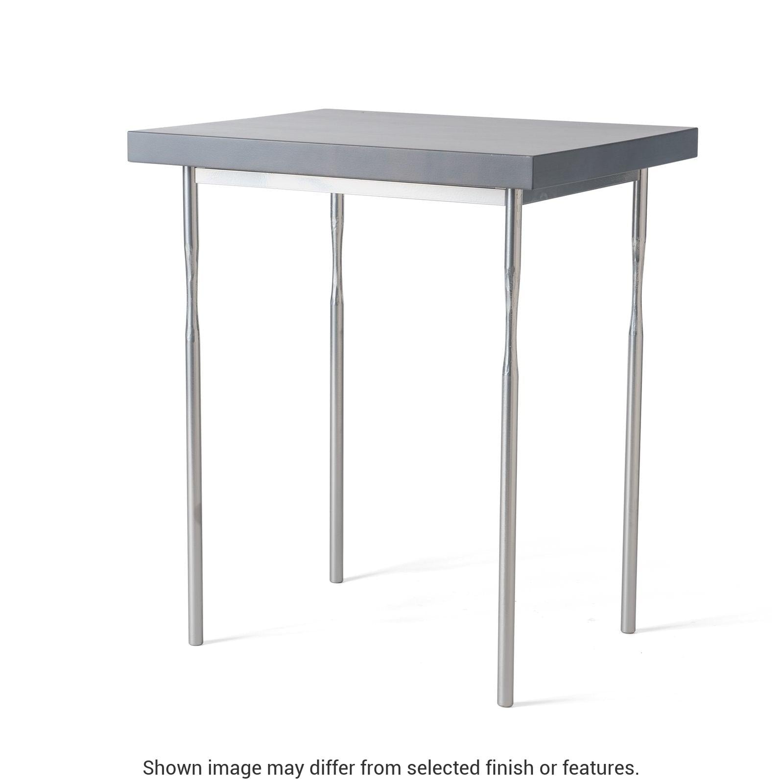 Senza Wood Top Side Table - White - Maple Natural Wood Top Accent by Hubbardton Forge