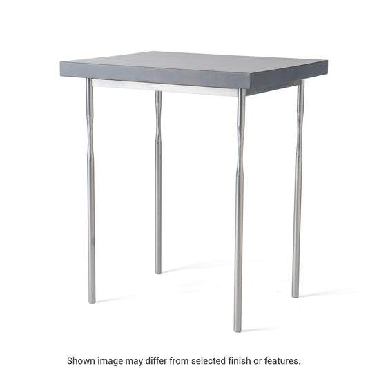 Senza Wood Top Side Table - White - Maple Natural Wood Top Accent by Hubbardton Forge