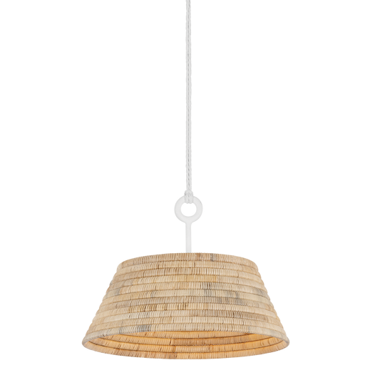 Sequoia Pendant - 1-Light - Gesso White - Troy Lighting F2824-GSW