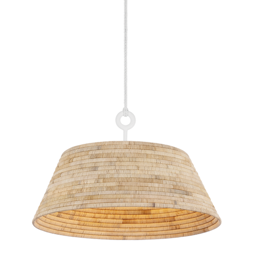 Sequoia Pendant - 1-Light - Gesso White - Troy Lighting F2836-GSW