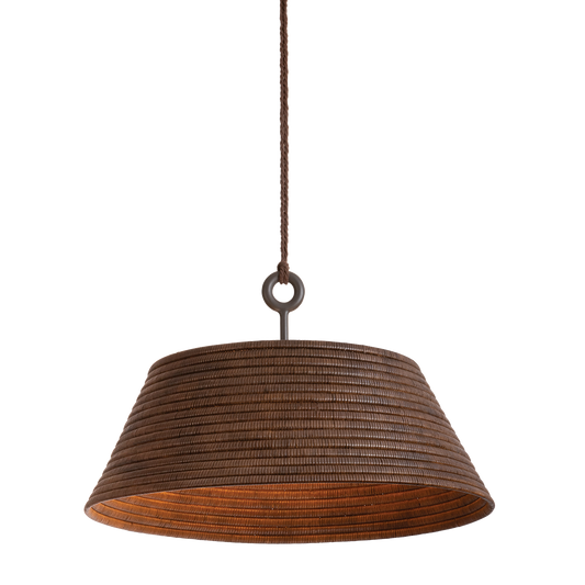 Sequoia Pendant - 1-Light - Textured Bronze W/ Highlight - Troy Lighting F2836-TBZH