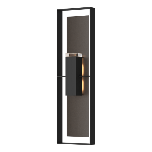 Shadow Box Extra Tall Sconce - Coastal Black - Oil Rubbed Bronze Accent by Hubbardton Forge