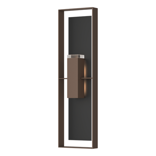 Shadow Box Extra Tall Sconce - Coastal Bronze - Coastal Black Accent by Hubbardton Forge