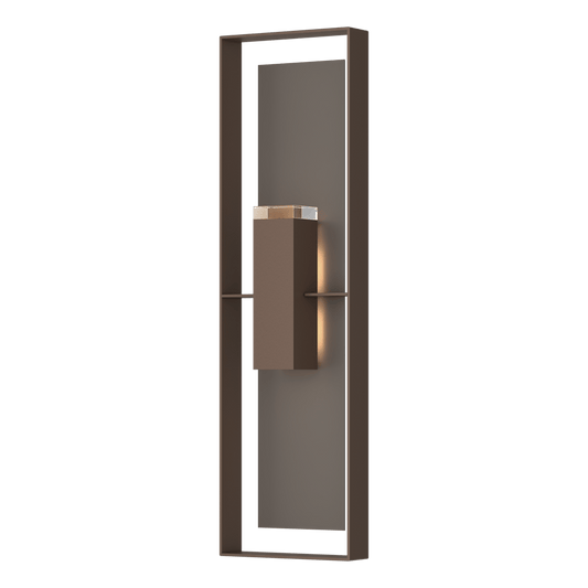 Shadow Box Extra Tall Sconce - Coastal Bronze - Coastal Dark Smoke Accent by Hubbardton Forge