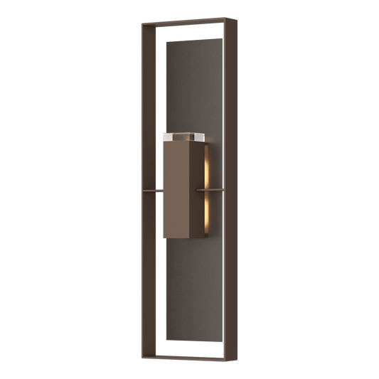 Shadow Box Extra Tall Sconce - Coastal Bronze - Oil Rubbed Bronze Accent by Hubbardton Forge