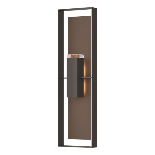 Shadow Box Extra Tall Sconce - Oil Rubbed Bronze - Coastal Bronze Accent by Hubbardton Forge