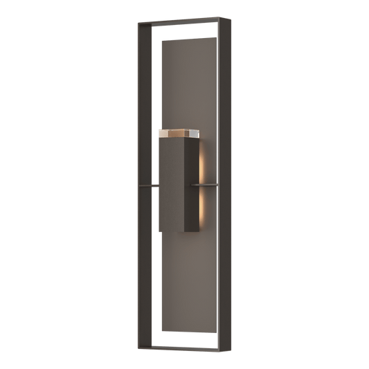 Shadow Box Extra Tall Sconce - Oil Rubbed Bronze - Coastal Dark Smoke Accent by Hubbardton Forge