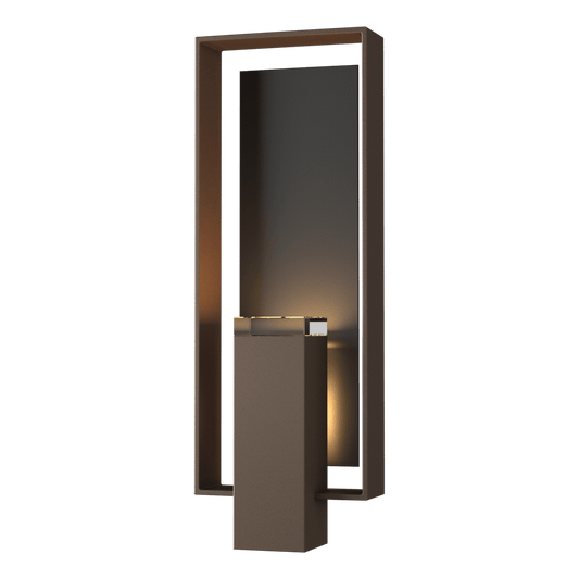 Shadow Box Large Outdoor Sconce - Coastal Bronze - Coastal Black Accent by Hubbardton Forge