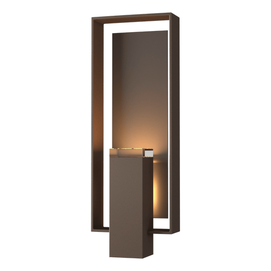 Shadow Box Large Outdoor Sconce - Coastal Bronze - Coastal Dark Smoke Accent by Hubbardton Forge