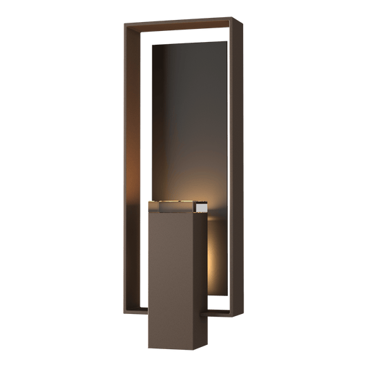 Shadow Box Large Outdoor Sconce - Coastal Bronze - Oil Rubbed Bronze Accent by Hubbardton Forge