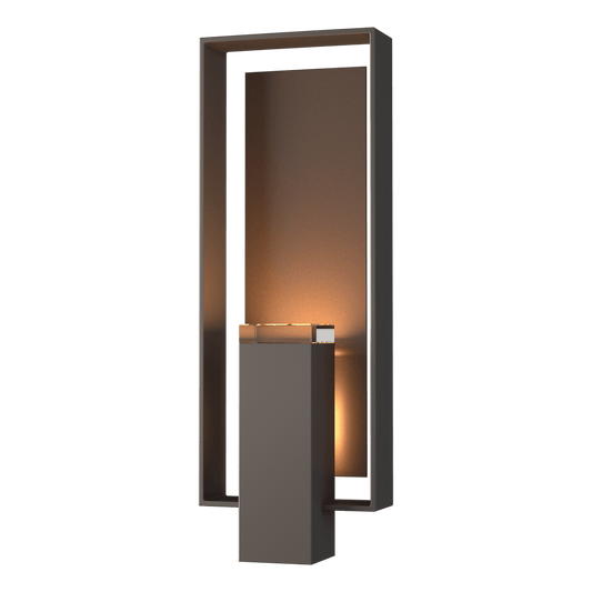 Shadow Box Large Outdoor Sconce - Coastal Dark Smoke - Coastal Bronze Accent by Hubbardton Forge