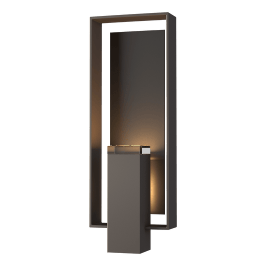 Shadow Box Large Outdoor Sconce - Coastal Dark Smoke - Oil Rubbed Bronze Accent by Hubbardton Forge