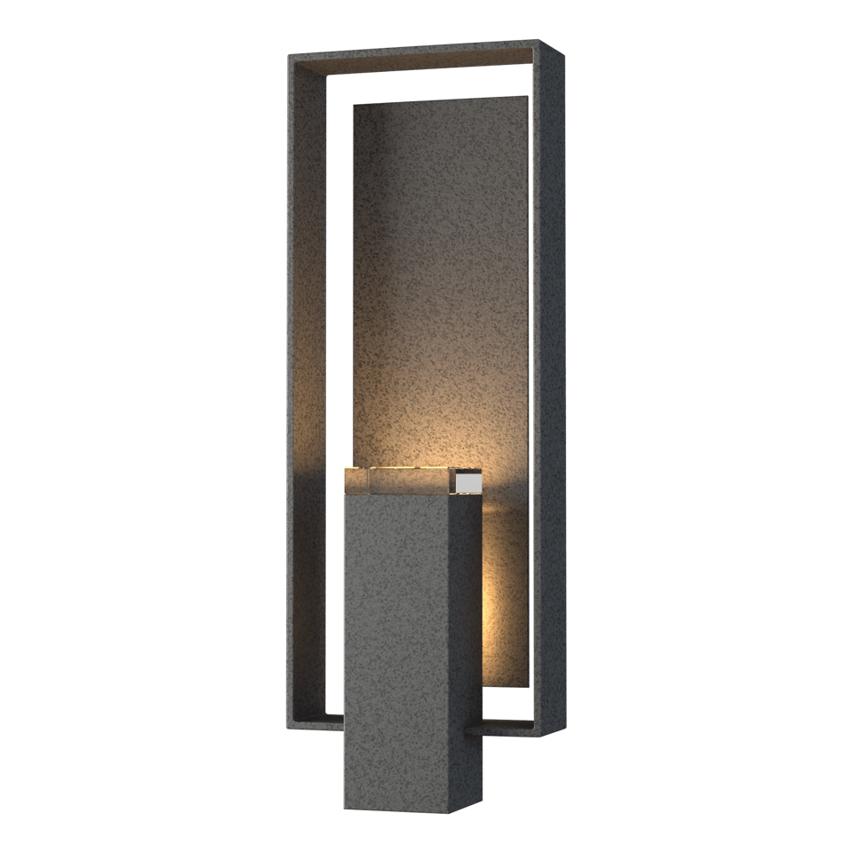 Shadow Box Sconce Shadow Box Large Outdoor Sconce - Natural Iron - Natural Iron Accent by ...