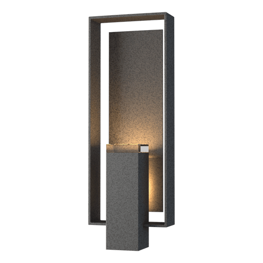 Shadow Box Large Outdoor Sconce - Natural Iron - Natural Iron Accent by Hubbardton Forge