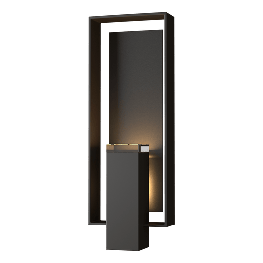 Shadow Box Large Outdoor Sconce - Oil Rubbed Bronze - Coastal Black Accent by Hubbardton Forge