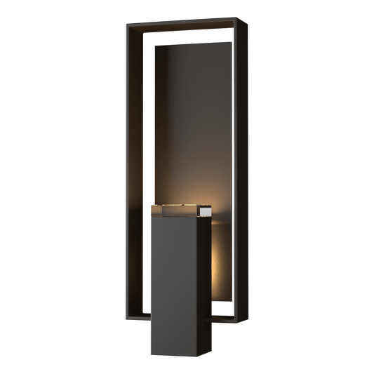 Shadow Box Large Outdoor Sconce - Oil Rubbed Bronze - Oil Rubbed Bronze Accent by Hubbardton Forge