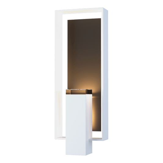 Shadow Box Large Outdoor Sconce - White - Oil Rubbed Bronze Accent by Hubbardton Forge