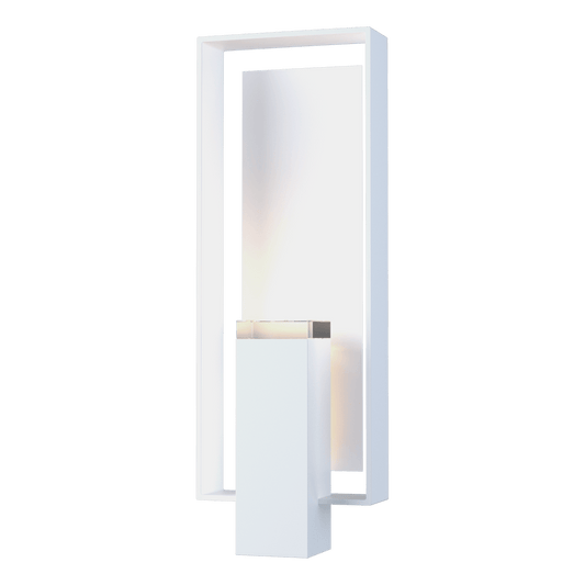 Shadow Box Large Outdoor Sconce - White - White Accent by Hubbardton Forge