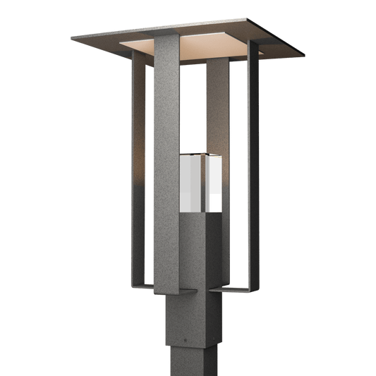 Shadow Box Outdoor Post Light - Natural Iron by Hubbardton Forge