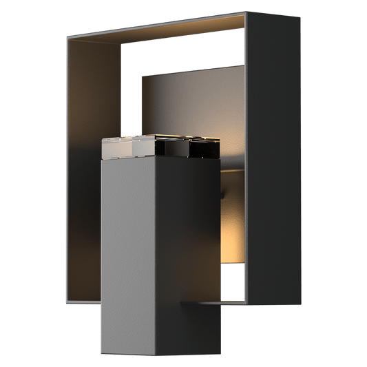 Shadow Box Outdoor Sconce - Coastal Black - Coastal Black Accent by Hubbardton Forge