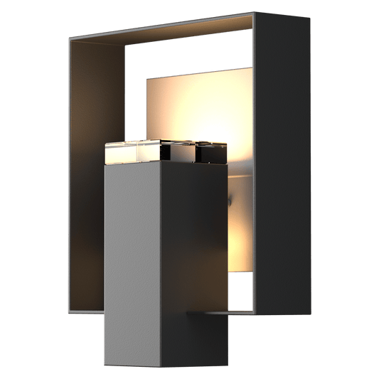 Shadow Box Outdoor Sconce - Coastal Black - Coastal Burnished Steel Accent by Hubbardton Forge