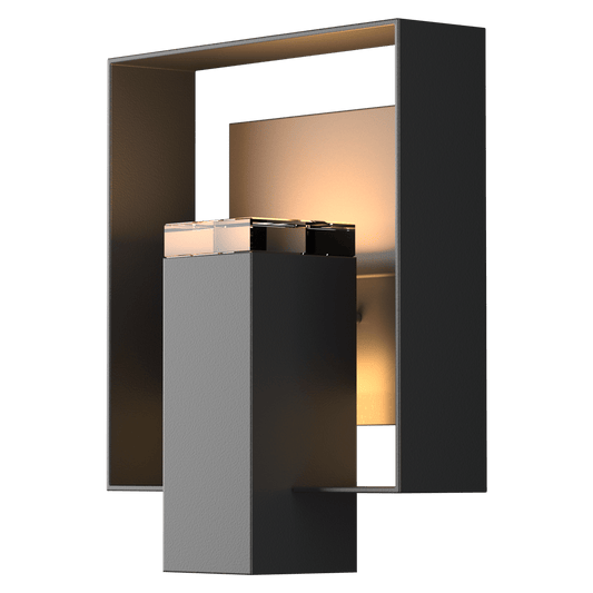 Shadow Box Outdoor Sconce - Coastal Black - Coastal Dark Smoke Accent by Hubbardton Forge