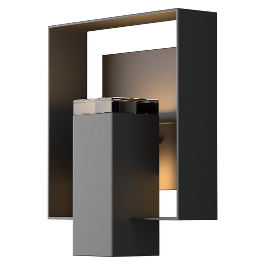Shadow Box Outdoor Sconce - Coastal Black - Oil Rubbed Bronze Accent by Hubbardton Forge