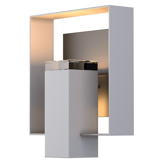 Shadow Box Outdoor Sconce - Coastal Burnished Steel - Coastal Black Accent by Hubbardton Forge