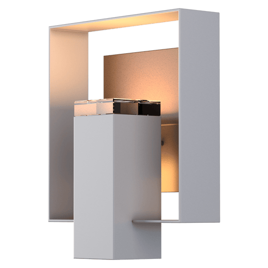 Shadow Box Outdoor Sconce - Coastal Burnished Steel - Coastal Bronze Accent by Hubbardton Forge