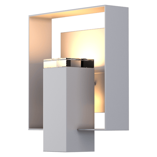 Shadow Box Outdoor Sconce - Coastal Burnished Steel - Coastal Burnished Steel Accent by Hubbardton Forge
