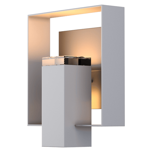 Shadow Box Outdoor Sconce - Coastal Burnished Steel - Coastal Dark Smoke Accent by Hubbardton Forge