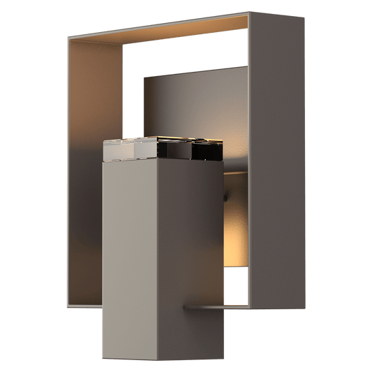 Shadow Box Outdoor Sconce - Coastal Dark Smoke - Coastal Black Accent by Hubbardton Forge