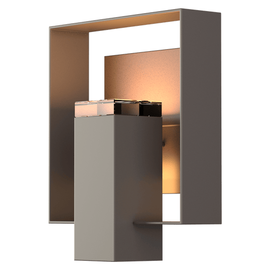 Shadow Box Outdoor Sconce - Coastal Dark Smoke - Coastal Bronze Accent by Hubbardton Forge