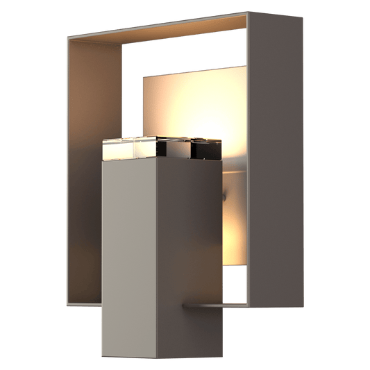 Shadow Box Outdoor Sconce - Coastal Dark Smoke - Coastal Burnished Steel Accent by Hubbardton Forge