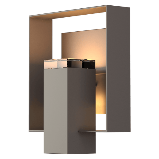 Shadow Box Outdoor Sconce - Coastal Dark Smoke - Coastal Dark Smoke Accent by Hubbardton Forge